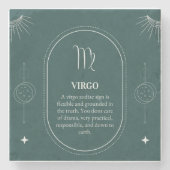 Virgo customize name 12 signs of the Zodiac Steinuntersetzer (Vorderseite)