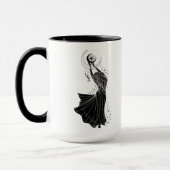 Virgo Dancing Girl 15oz Black Rim Tasse (Links)