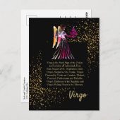 Virgo die Jungfrau Postkarte (Vorne/Hinten)