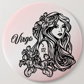 Virgo Die Jungfrau Zodiac Button (Vorderseite)