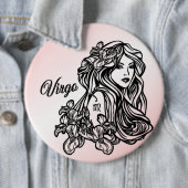 Virgo Die Jungfrau Zodiac Button (Beispiel)