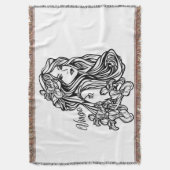 Virgo Die Jungfrau Zodiac Decke (Vorderseite Vertikal)