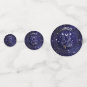 Virgo die Jungfrau Zodiac Design Table Confetti Konfetti (Rückseiten)