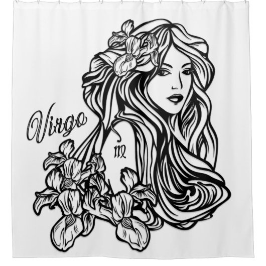 Virgo Die Jungfrau Zodiac Duschvorhang (Vorderseite)