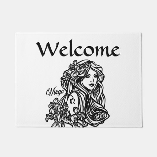 Virgo Die Jungfrau Zodiac Fußmatte (Vorderseite)