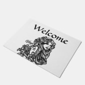 Virgo Die Jungfrau Zodiac Fußmatte (Schrägansicht)