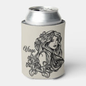 Virgo Die Jungfrau Zodiac Golden Dosenkühler (Kanne Vorderseite)