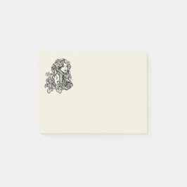 Virgo Die Jungfrau Zodiac Golden Post-it Klebezettel