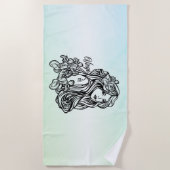 Virgo Die Jungfrau Zodiac Green Strandtuch (Vorderseite)