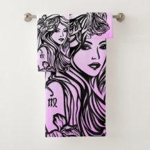 Virgo Die Jungfrau Zodiac Lila