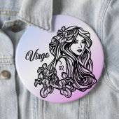 Virgo Die Jungfrau Zodiac Lila Button (Beispiel)