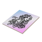 Virgo Die Jungfrau Zodiac Lila Fliese (Seite)