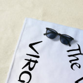 Virgo Die Jungfrau Zodiac Lila Strandtuch (Beispiel)