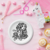 Virgo Die Jungfrau Zodiac Pappteller (Party)