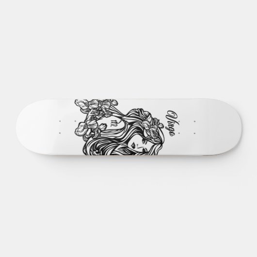 Virgo Die Jungfrau Zodiac Skateboard (Horizontal)