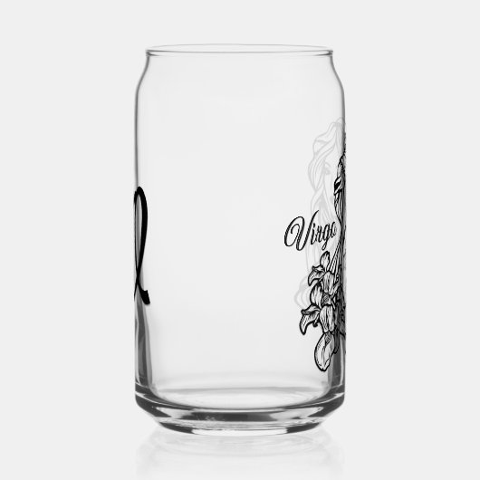 Virgo Die Jungfrau Zodiakglas Dosenglas (Rechts)