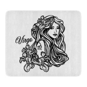Virgo Die Jungfrau Zodiakglas Schneidebrett