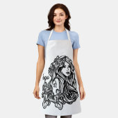 Virgo Die Jungfrau Zodiakglas Schürze (Getragen)