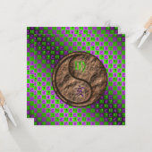 Virgo & Earth Boar Karte (Vorderseite/Rückseite Beispiel)