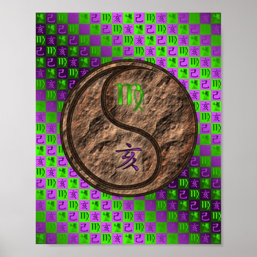 Virgo & Earth Boar Poster (Vorne)