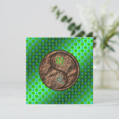 Virgo & Earth Dog Karte (Stehend Vorderseite)