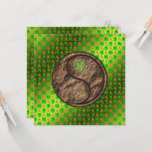 Virgo & Earth Dragon Karte (Vorderseite/Rückseite Beispiel)