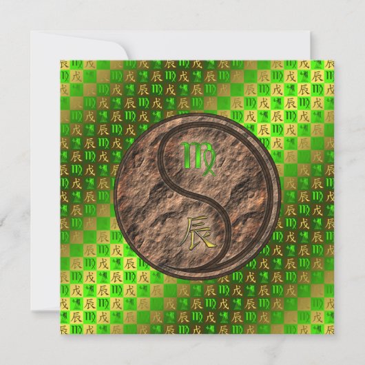 Virgo & Earth Dragon Karte (Vorderseite)