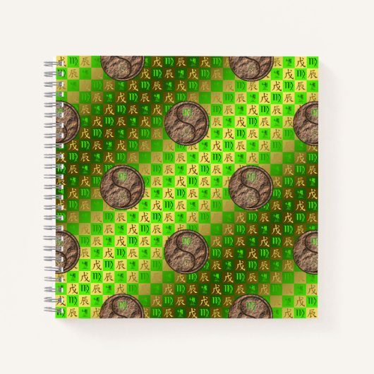 Virgo & Earth Dragon Notizblock (Vorderseite)