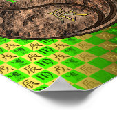 Virgo & Earth Dragon Poster (Ecke)