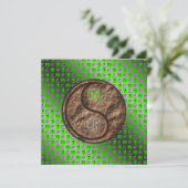 Virgo & Earth Rabbit Karte (Stehend Vorderseite)