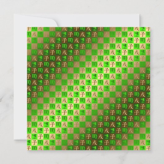 Virgo & Earth Rat Karte (Rückseite)