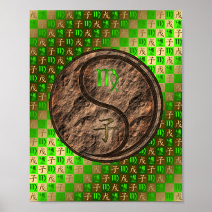 Virgo & Earth Rat Poster