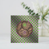 Virgo & Earth Rooster Karte (Stehend Vorderseite)