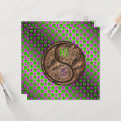 Virgo & Earth Rooster Karte (Vorderseite/Rückseite Beispiel)