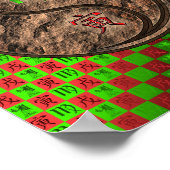 Virgo & Earth Tiger Poster (Ecke)