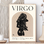 Virgo Feminine Zodiac Poster
