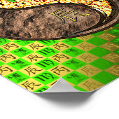 Virgo & Fire Dragon Poster (Ecke)