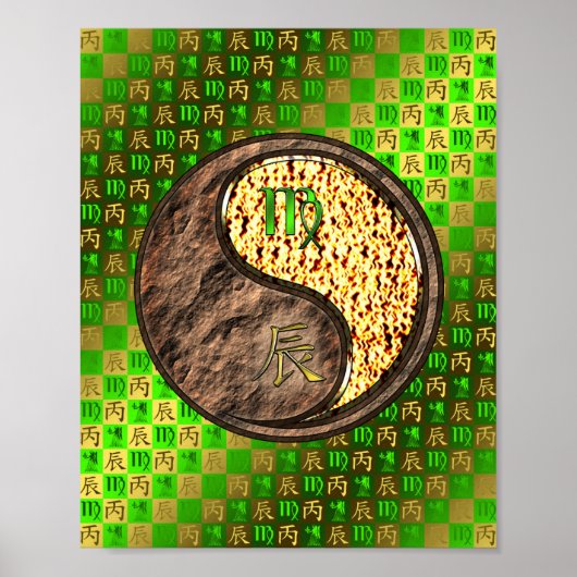 Virgo & Fire Dragon Poster (Vorne)