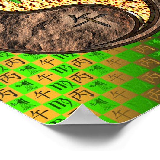 Virgo & Fire Horse Poster (Ecke)