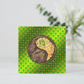 Virgo & Fire Monkey Karte (Stehend Vorderseite)