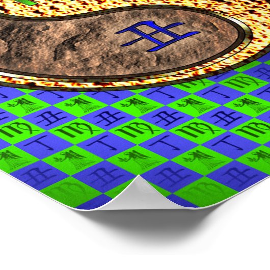 Virgo & Fire Ox Poster (Ecke)