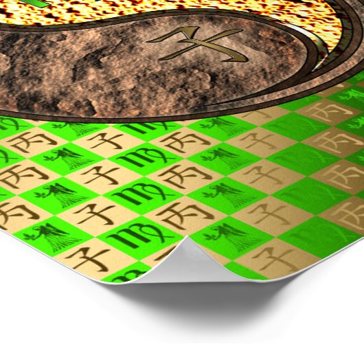 Virgo & Fire Rat Poster (Ecke)