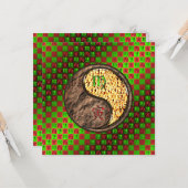 Virgo & Fire Tiger Karte (Vorderseite/Rückseite Beispiel)