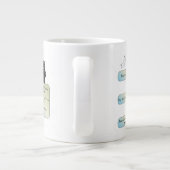 Virgo Flow Chart - Funny Astrologie Zodiac-Zeichen Jumbo-Tasse (Rückseite)