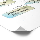 Virgo Flow Chart - Funny Astrologie Zodiac-Zeichen Poster (Ecke)