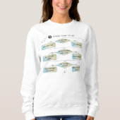 Virgo Flow Chart - Funny Astrologie Zodiac-Zeichen Sweatshirt (Vorderseite)