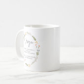 Virgo Geschenk September Geburtstag Personalisiert Kaffeetasse (Vorderseite Links)