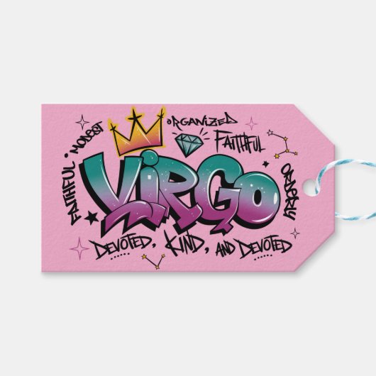 Virgo Geschenkanhänger (Vorderseite (Horizontal))