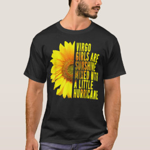Virgo Girl August September Geburtstag Sonnenblume T-Shirt