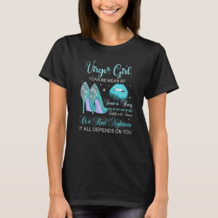 Virgo Girl Birthday High Heels Tropfsteinhöhle T-Shirt